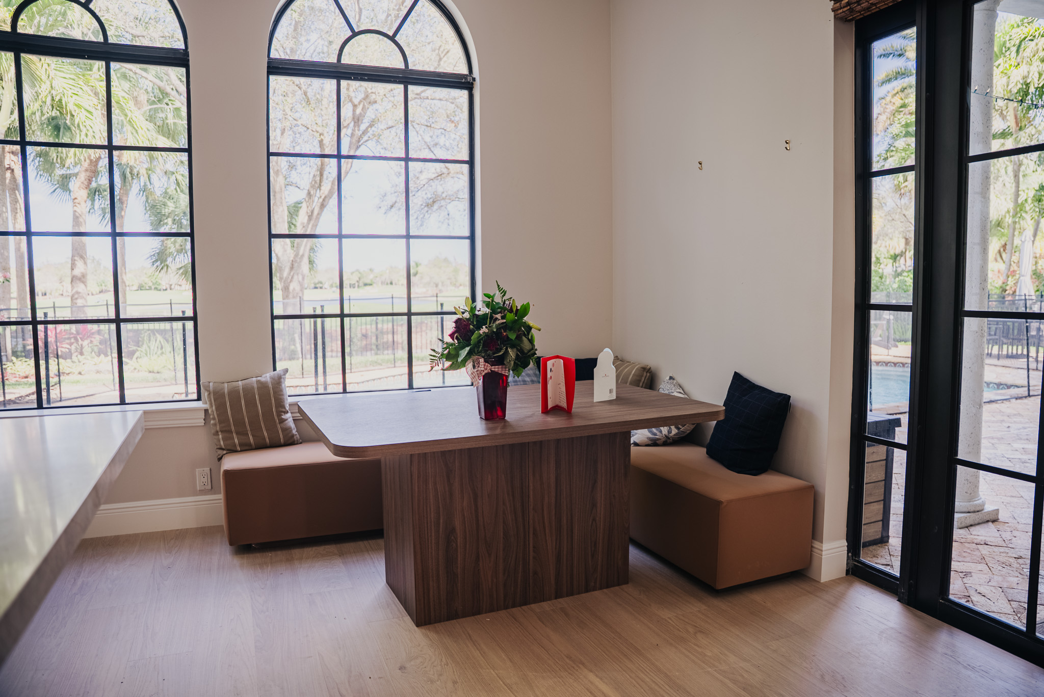 Arched Window Dining Nook